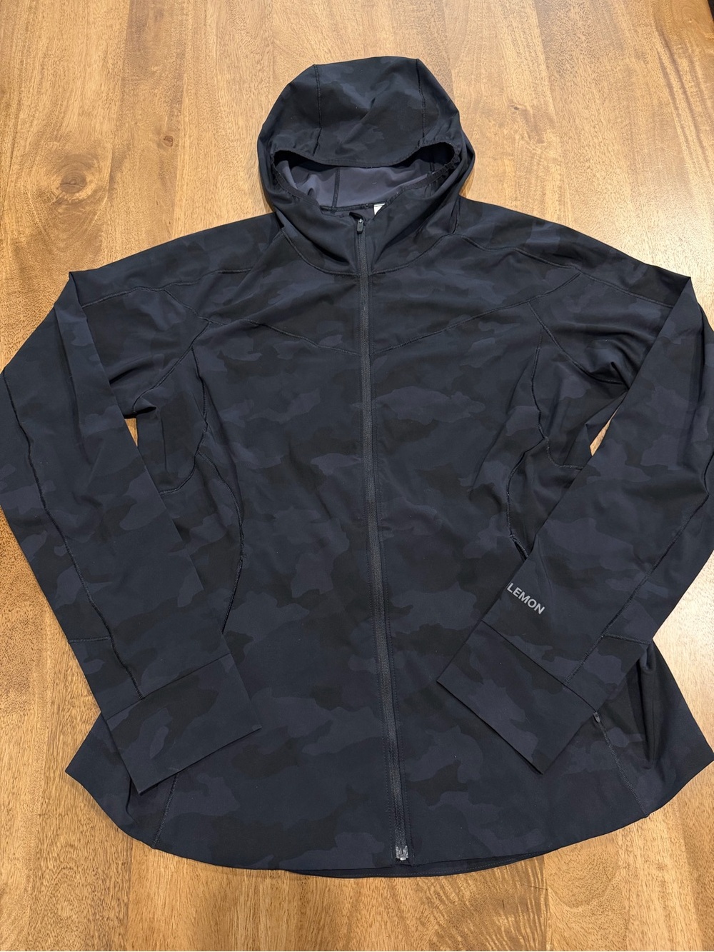 Lululemon Black Camo Hooded Jacket